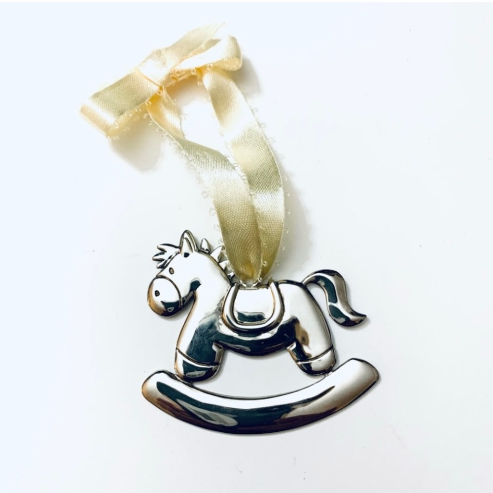 BABY GUND Solid Sterling Silver Rocking
Horse Ornament